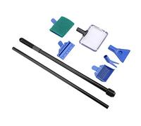Gavigain 5 en 1 Kit de Limpieza de acuarios, raspador, rastrillo de Grava, Horquilla de Planta, Longitud Ajustable, Prueba s, Mantenimiento del contenedor de Pescado