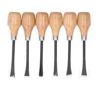 Gavigain 6 Piece Wood Chisel Set Professional Wood Chisel Tool with Hemispherical Handle for Woodworking and DIY Projects
