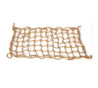 Gavigain 95x48cm Neta de Escalada de cáñamo, Material Resistente y Seguro, promueve la Salud física y Mental, para Loros medianos a Grandes, el Accesorio para el Gimnasio de Loros