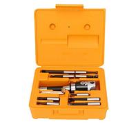 Gavigain 9pc Juego de cabezal aburrido ajustable, precisión de micrómetro de 0.0001 pulgadas, soporte de doble barra, para fresado CNC y maquinistas de torno de metal