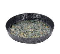 Gavigain Bandeja de té Pequeña Redonda Negra Portavasos Bandeja Decoración Pequeña Taza de Té Bandeja Hogar Terraza Porche Cubierta Decoración Bandeja de Metal Entrada Bandeja (Verde)