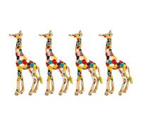 Gavigain Broche de jirafa con bonito diseño de animal esmaltado, ligero, accesorio llamativo para mujeres, madres e hijas, Plástico