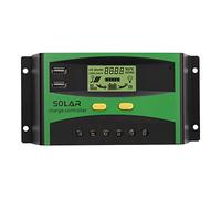 Gavigain Controlador solar de 12 V 24 V pantalla LCD PV controlador de carga de luz de calle para de generación de energía