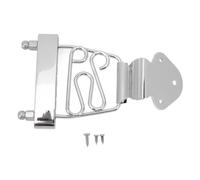 Gavigain Cordiera Trapecio Altura Ajustable Metal Resistente al Óxido Acabado Plata Brillante para Guitarras Jazz Archtop Instalación Fácil (Plata)