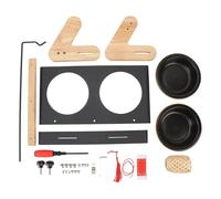 Gavigain Cuenco de Comida para Perros Elevado de Metal de Altura Ajustable, fácil de Quitar y Limpiar para Acampar al Aire Libre