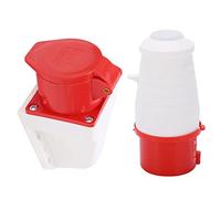 Gavigain Enchufe Industrial de 16 A y 5 Pines, Enchufe de Montaje en Superficie, trifásico, IP44, 220-380 V/240-415 V, 3P+N+E