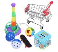 Gavigain-Juego de Entrenamiento para Loros de 7 Piezas, Seguro y sin Materiales, se acopla al Crecimiento físico y Mental, para periquitos, cacatúas, Loros pequeños