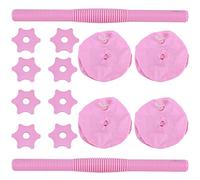 Gavigain Mancuerna rellena de agua rosa de 6 kg, brazo de mujer, entrenamiento deportivo fino, material de PVC inodoro, compacto para entrenamiento en casa y oficina
