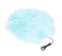 Gavigain Maneta eléctrica de Mascota imitación de Felpa Cabello para visones para Perros Gatos Calentador de Calentamiento (Imitation Mink Blue)
