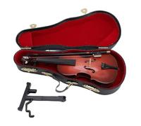 Gavigain Modelo de Violonchelo en Miniatura con Soporte Estuche para Mini réplica de Instrumento Musical de Madera para decoración de Dormitorio, Oficina y habitación
