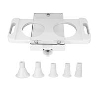 Gavigain Molde de prensado de hamburguesas, antiadherente, 2 agujeros, ABS, prensa de hamburguesas, para relleno de salchichas, molinillo de carne