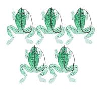 Gavigain Simulación Artificial Transparente Verde Suave Señuelo Cebo Anticolgante para Pesca en Agua Dulce y Mar