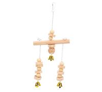 Gavigain Wood Bird Swing, no, estimulación Mental, Entretenimiento de Campana, para pájaros, Loros, pequeñas Mascotas