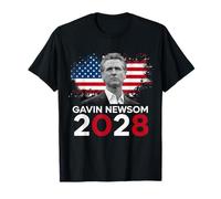Gavin Newsom 2028 para la campaña Electoral Presidencial Hombres Mujeres Camiseta