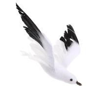 Gaviota Colgante Artificial Adorno Decorativo para Bodas Fiestas y hogar Modelo de decoración de Gaviota White 1Pc en Forma de tamaño S 9.8X8.7X1.8 Pulgadas