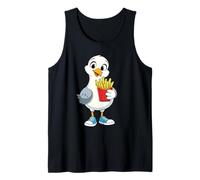 Gaviota con Papas Fritas Y Zapatillas Camiseta sin Mangas