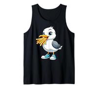 Gaviota con Papas Fritas Y Zapatillas Camiseta sin Mangas