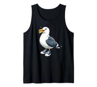 Gaviota Con Papas Fritas Y Zapatillas Camiseta sin Mangas