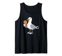 Gaviota con Papas Fritas Y Zapatillas Camiseta sin Mangas
