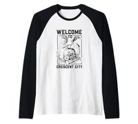 Gaviota en el cráneo - Crescent City Camiseta Manga Raglan