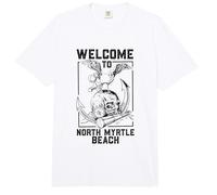 Gaviota en el cráneo - North Myrtle Beach Comfort Colors Adult Heavyweight T-Shirt