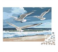 Gaviota Puzzle,Puzzle 1000 Piezas,1000 Piezas Puzzle Adultos para Aliviar El Estrés,Rompecabezas Intelectual Desafío para Niños Adultos 1000pcs (75x50cm)