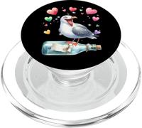 Gaviota San Valentín Mensaje Botella Gaviotas Marítimo Cumpleaños PopSockets PopGrip para MagSafe