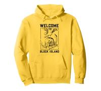 Gaviota sobre cráneo - Block Island Sudadera con Capucha