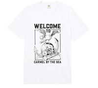 Gaviota sobre cráneo - Carmel-by-The-Sea Comfort Colors Adult Heavyweight T-Shirt