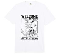 Gaviota sobre cráneo - Isla Anna Maria Comfort Colors Adult Heavyweight T-Shirt