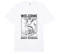 Gaviota sobre cráneo - Santa Barbara Comfort Colors Adult Heavyweight T-Shirt