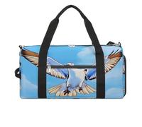 Gaviotas en vuelo bolsa de gimnasio ligera, bolsa de viaje con compartimento para zapatos, bolsa de gimnasio para mujer para pasar la noche, fin de semana, yoga, gimnasio, viajes de negocios, deportes