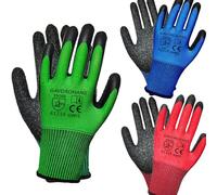 GAVOROHANS 3 pares de guantes de jardinería, guantes de trabajo de agarre superior, duraderos, cómodos, transpirables, multiusos para jardinería, almacenamiento, paisajismo (3 pares grandes)