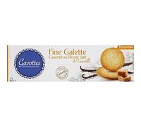 Gavottes - Cojín fino de caramelo con sal y vainilla - 120 g - Paquete de 5 unidades - Entrega rápida en Francia - Precio por paquete