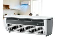 Gavscient Aire Acondicionado De Pared, PequeñO Ventilador PortáTil con Humidificador Evaporativo | 3 Modos De Velocidad Inteligentes | BateríA De 6000 Mah con Mando A Distancia White
