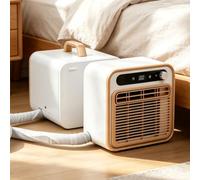 Gavscient Aire Acondicionado Portátil Doble Manguera, Unidad Split 5000 BTU para Oficina Tienda, Enfriador Silencioso Sin Instalación, AC para Caravana 15kg 1.5m-RemoteControl