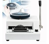 Gavscient Máquina de Estampado y Codificación Manual de 72 Caracteres para Tarjetas PVC, Chapas Metálicas, Identificación Militar y Etiquetas Personalizadas de Acero Inoxidable