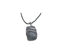 Gavya International Colgante de piedra de lepidolita sin procesar Collar de piedras preciosas del Himalaya de cristal Colgante La piedra de lepidolita se utiliza Chakra del tercer ojo