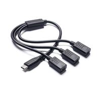 Gavynx Divisor USB C de 1 en 3 salidas, divisor USB C Y, USB C macho a puerto múltiple tipo C hembra, cable de carga y transferencia de datos para laptop, Mac, unidad flash, teclado, mouse