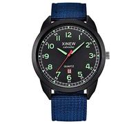 Gaw100b-1a - Reloj de pulsera analógico de nailon para hombre con fecha y cuarzo, E., talla única