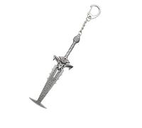 Gaweco Doom-Eternal's Crucible Blade Llavero 5" Slayer Espada Llavero Accesorios Cosplay Plata, plata, 5“