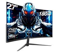 Gawfolk 27" Curved Gaming Monitor 165Hz, 144Hz PC Monitor 1ms Full HD 1080P, 1800R Frameless Computer Monitor