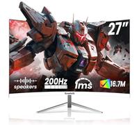 Gawfolk Monitor Gaming 144hz 27 Pulgadas Curvo, Monitor PC 165Hz Full HD 1080P, Pantalla Ordenador Curva 1800R con FreeSync y Tecnología Eye Care, Compatible con VESA