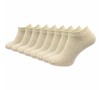 GAWILO Calcetines deportivos para hombre y mujer hechos de 100% algodón puro (8 pares) | calcetines cortos y finos naturales | sin costuras apretadas sobre los dedos de los pies | reforzados y
