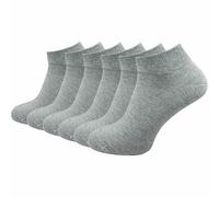 GAWILO Calcetines para mujer hechos de 100% algodón puro (6 pares | 10 pares) | calcetines cortos sin costuras apretadas sobre los dedos de los pies, 35-38