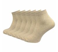 GAWILO Calcetines para mujer hechos de 100% algodón puro (6 pares | 10 pares) | Calcetines sin costuras apretadas sobre los dedos de los pies, 39-42