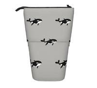 gawuoab Estuche telescópico con diseño de Ballena Orca sin Costuras, Estilo de Dibujos Animados