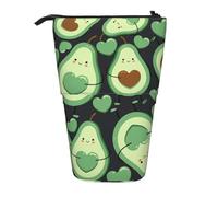 gawuoab Estuche telescópico con diseño de corazón de Aguacate y Bonito patrón sin Costuras para lápices.
