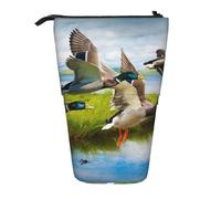 gawuoab Estuche telescópico con diseño de Pato Grande para lápices, Estuche para lápices de pie