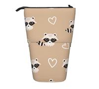 gawuoab Estuche telescópico con Estampado de Mapache y Animales Lindos